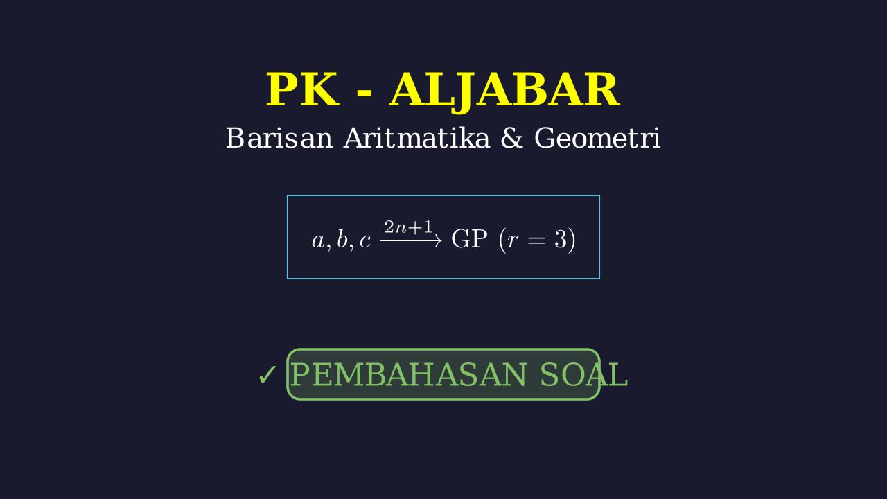 Aritmatika ke Geometri: Mencari Tiga Bilangan