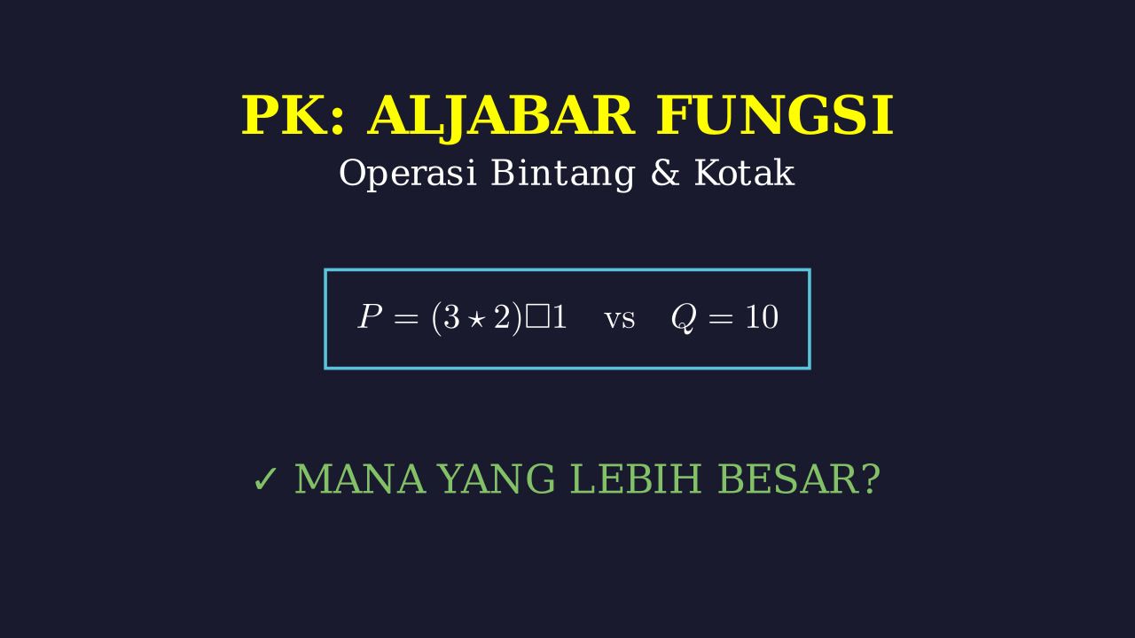 Kuantitas P dan Q: Operasi Simbol Baru
