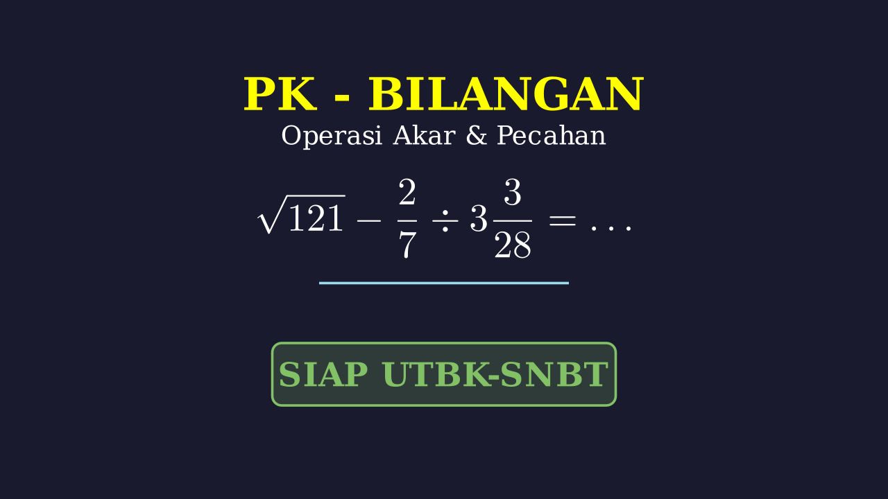 Operasi Akar dan Pecahan