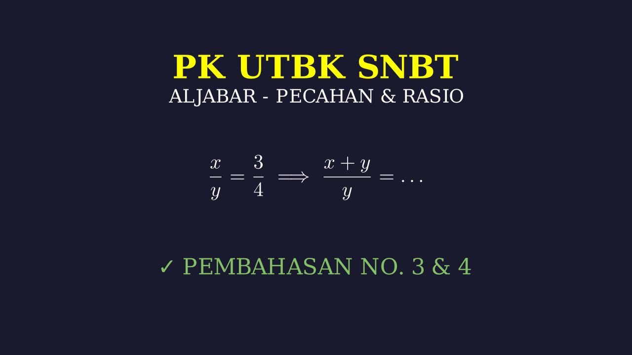 Aljabar: Pecahan Rasio