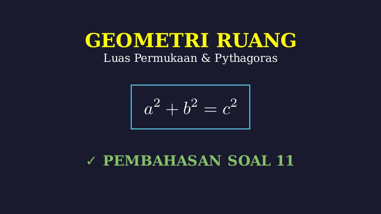 Luas Permukaan Bangun Ruang & Teorema Pythagoras
