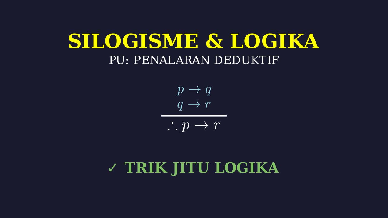 Silogisme dan Aturan Logika
