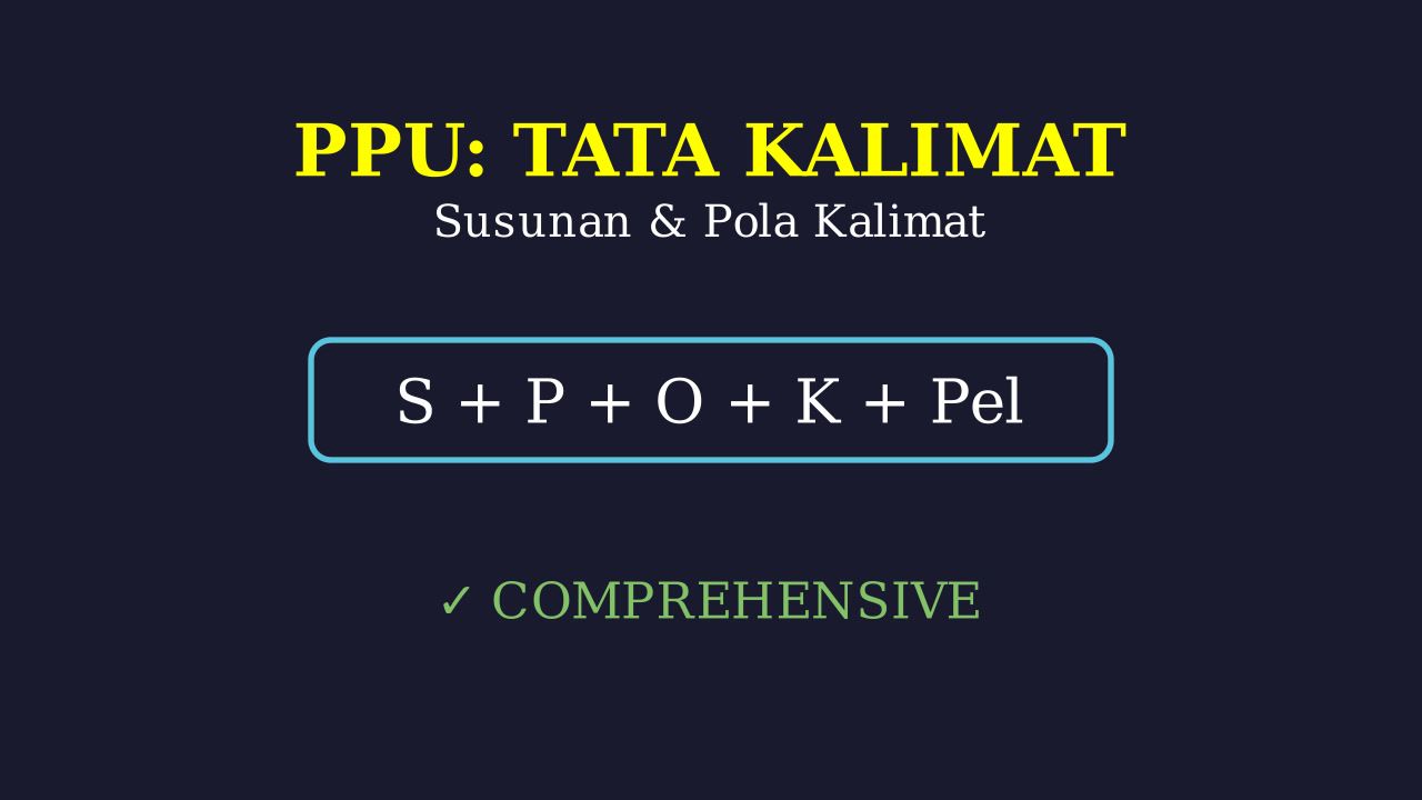 Struktur dan Pola Kalimat
