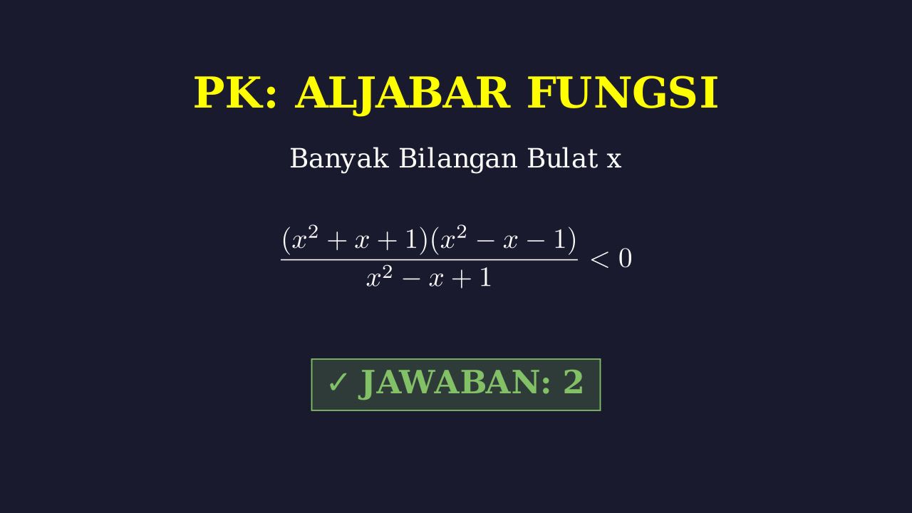 Menentukan Banyak Bilangan Bulat