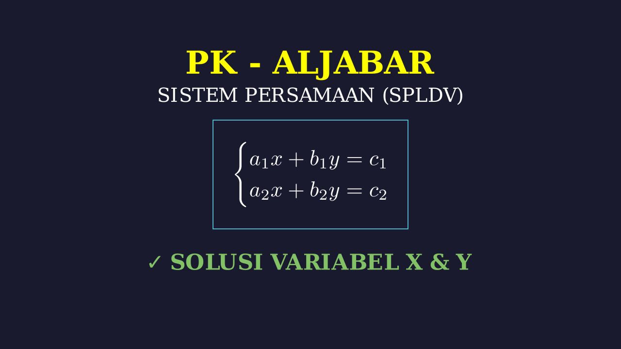 Memahami Konsep SPLDV