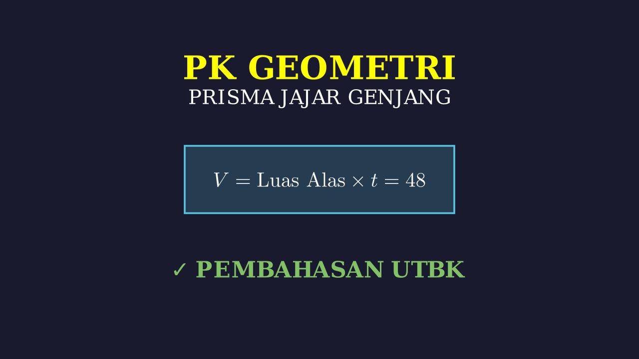 Volume Prisma Alas Jajar Genjang