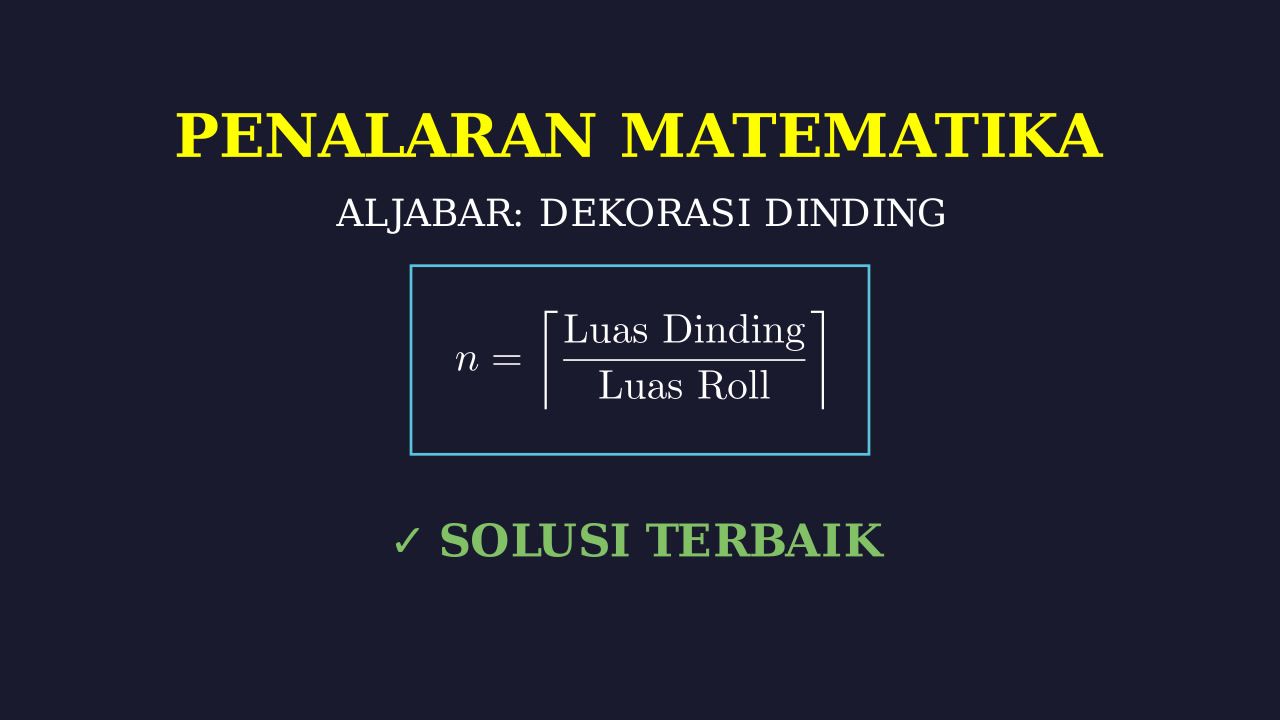 Menghitung Kebutuhan Wallpaper Dinding