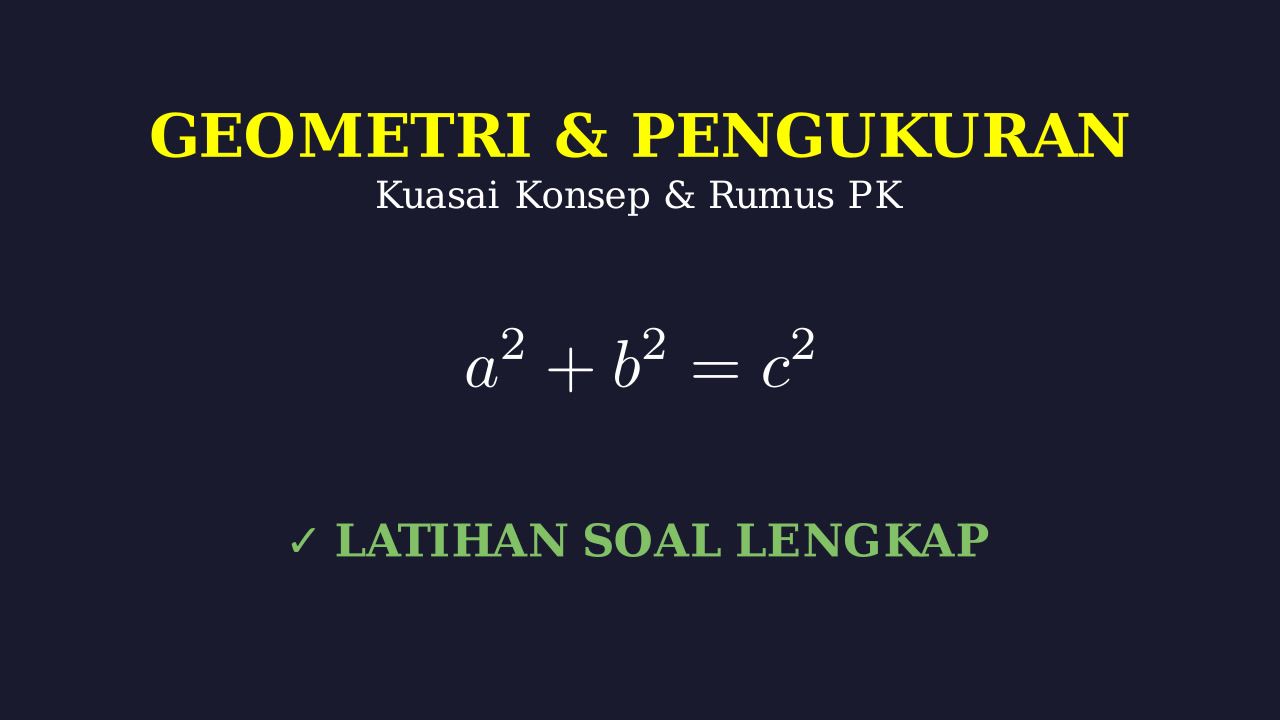 Kuasai Geometri: Konsep, Rumus, dan Latihan Soal