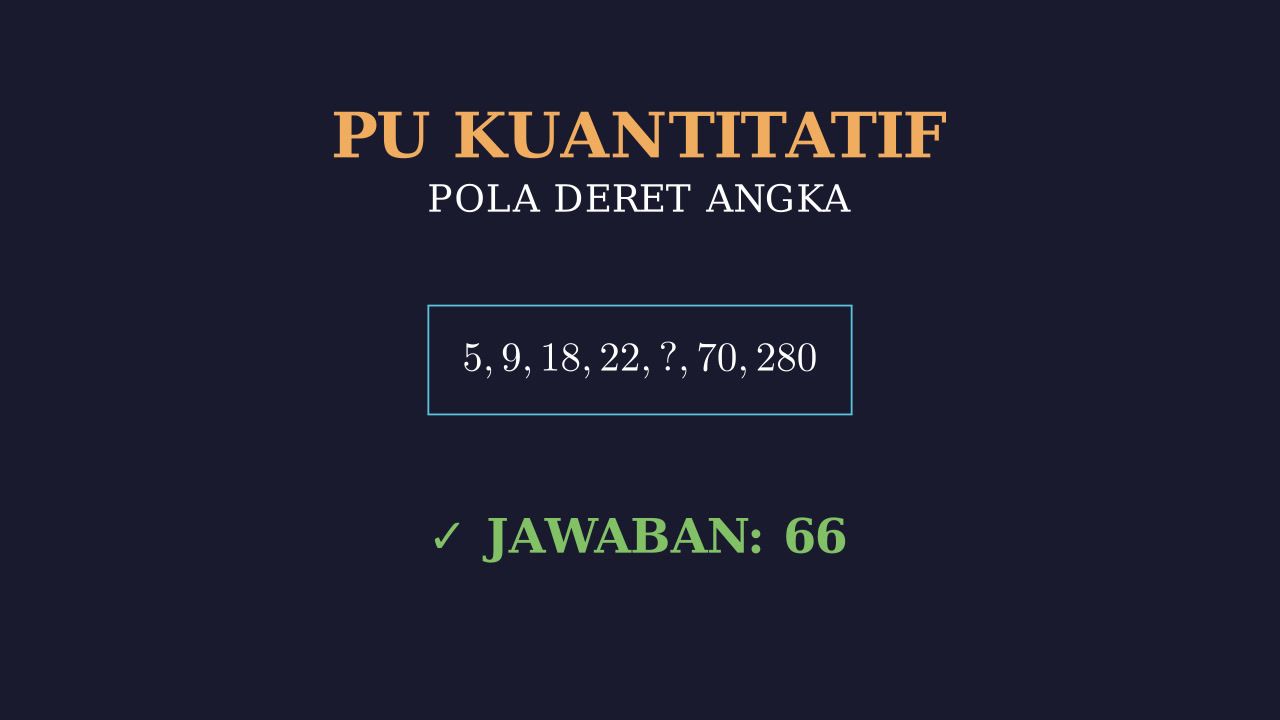 Menyelesaikan Pola Deret Angka