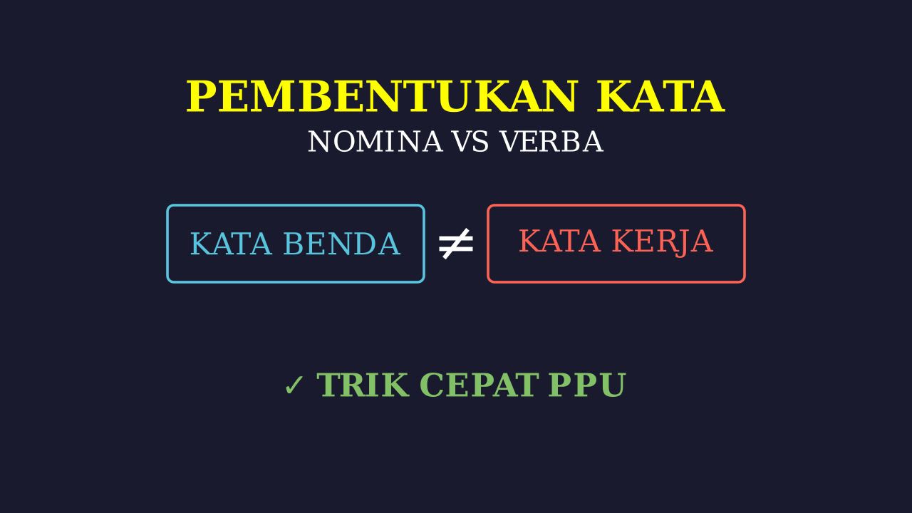 Perbedaan Nomina dan Verba