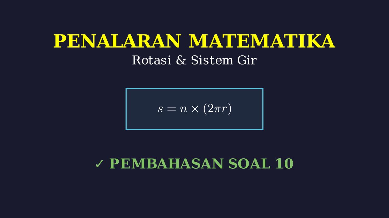 Fisika Rotasi: Jarak dan Putaran Sistem G