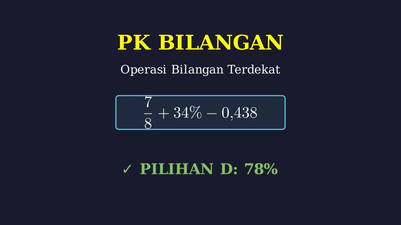 Operasi Bilangan Campuran: Pecahan, Persen, dan Desimal