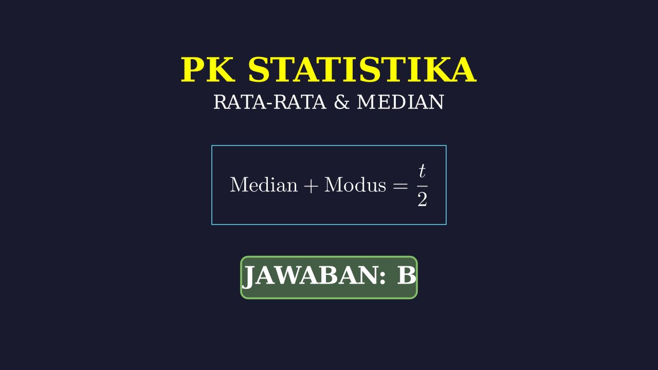 Soal Statistika: Mean, Median, dan Modus