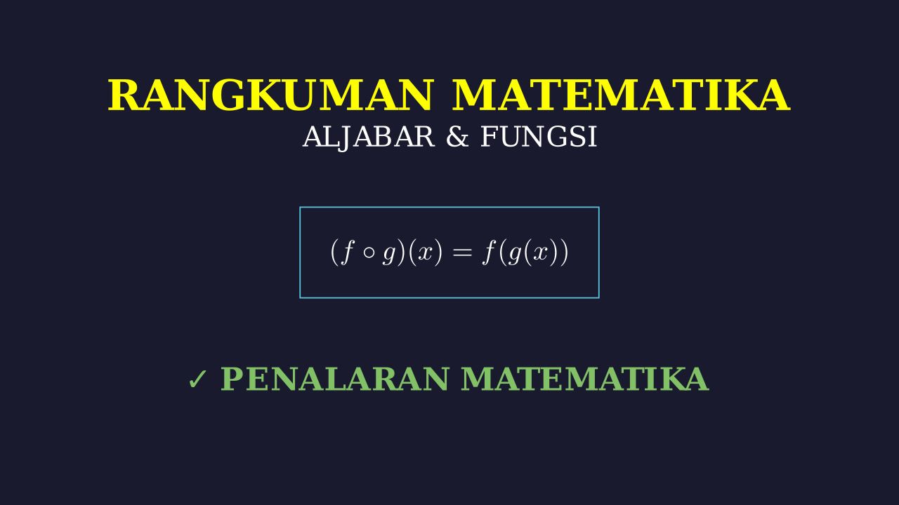 Rangkuman Materi Matematika
