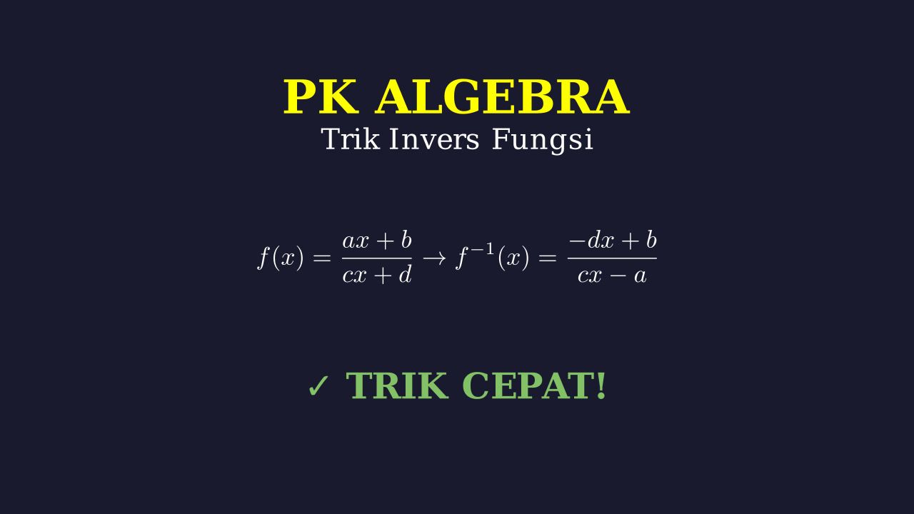 Fungsi Invers: Pengetahuan Kuantitatif