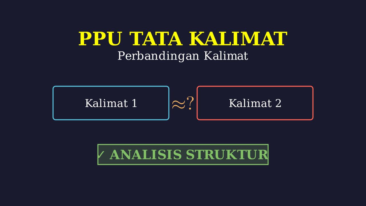 Memahami Perbandingan Kalimat