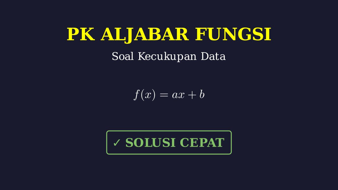 Fungsi dan Kecukupan Data
