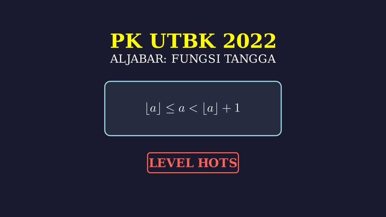 Soal HOTS UTBK 2022: Bilangan Bulat Terbesar
