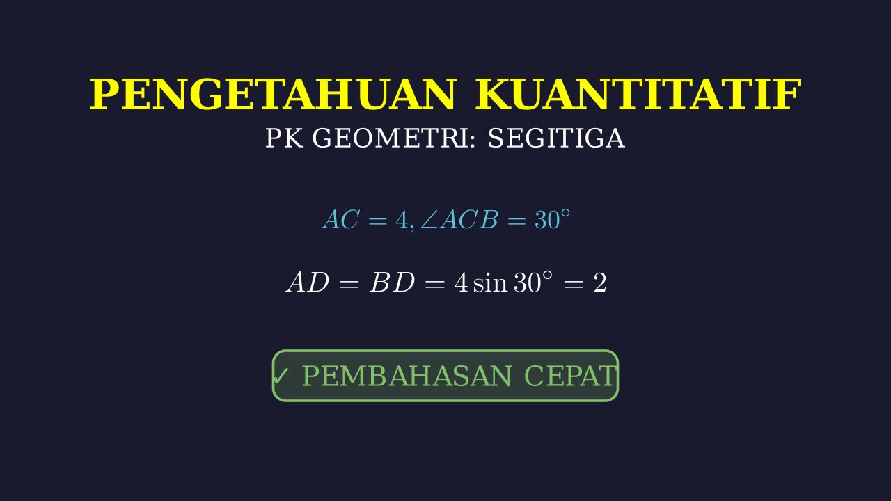 Geometri Segitiga: Mencari Panjang Sisi