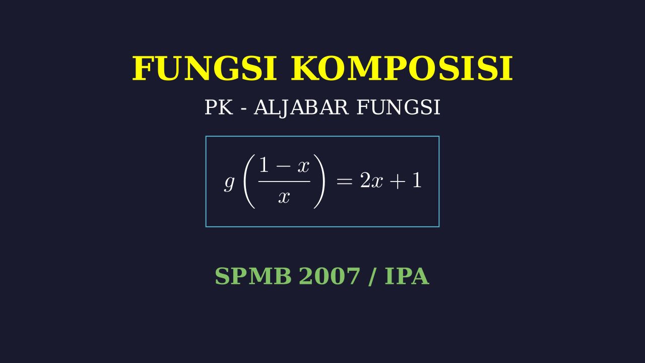 Fungsi Komposisi: Menentukan Fungsi g(x)