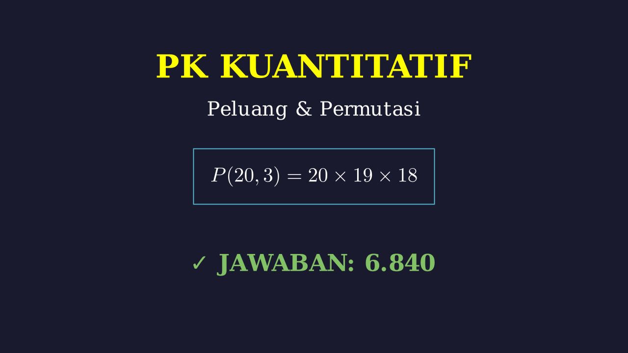 Menghitung Banyaknya Susunan Panitia