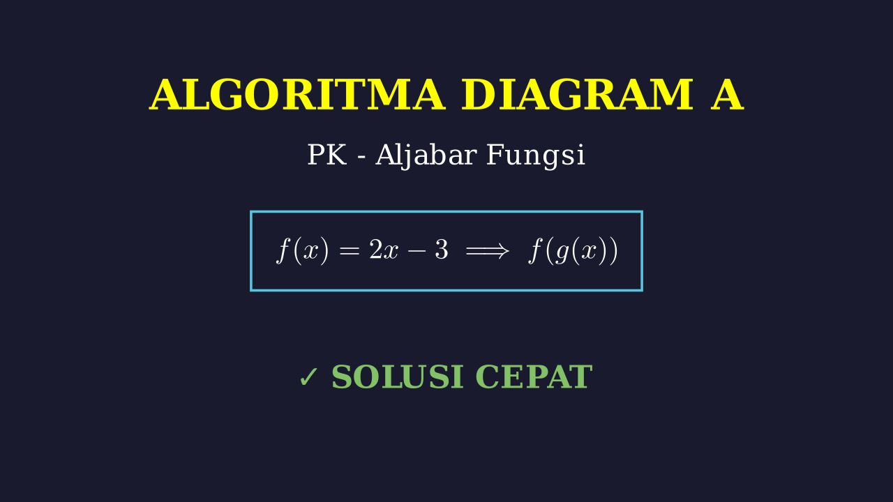 Menyelesaikan Algoritma Diagram A