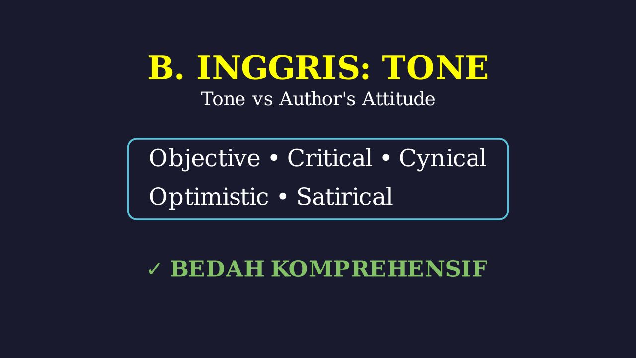 Tone vs Author's Attitude: Perbedaan & Jenisnya