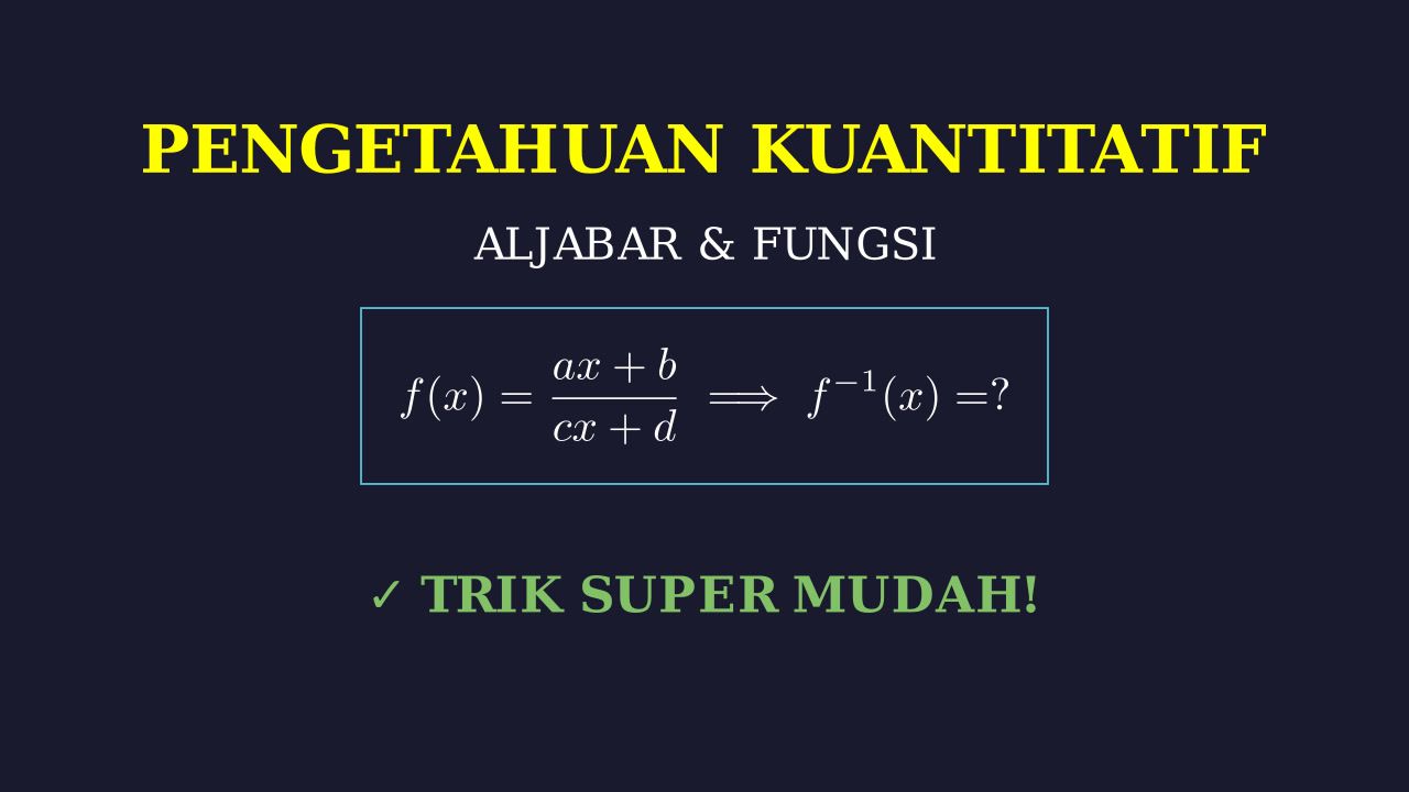 Belajar Matematika Jadi Mudah