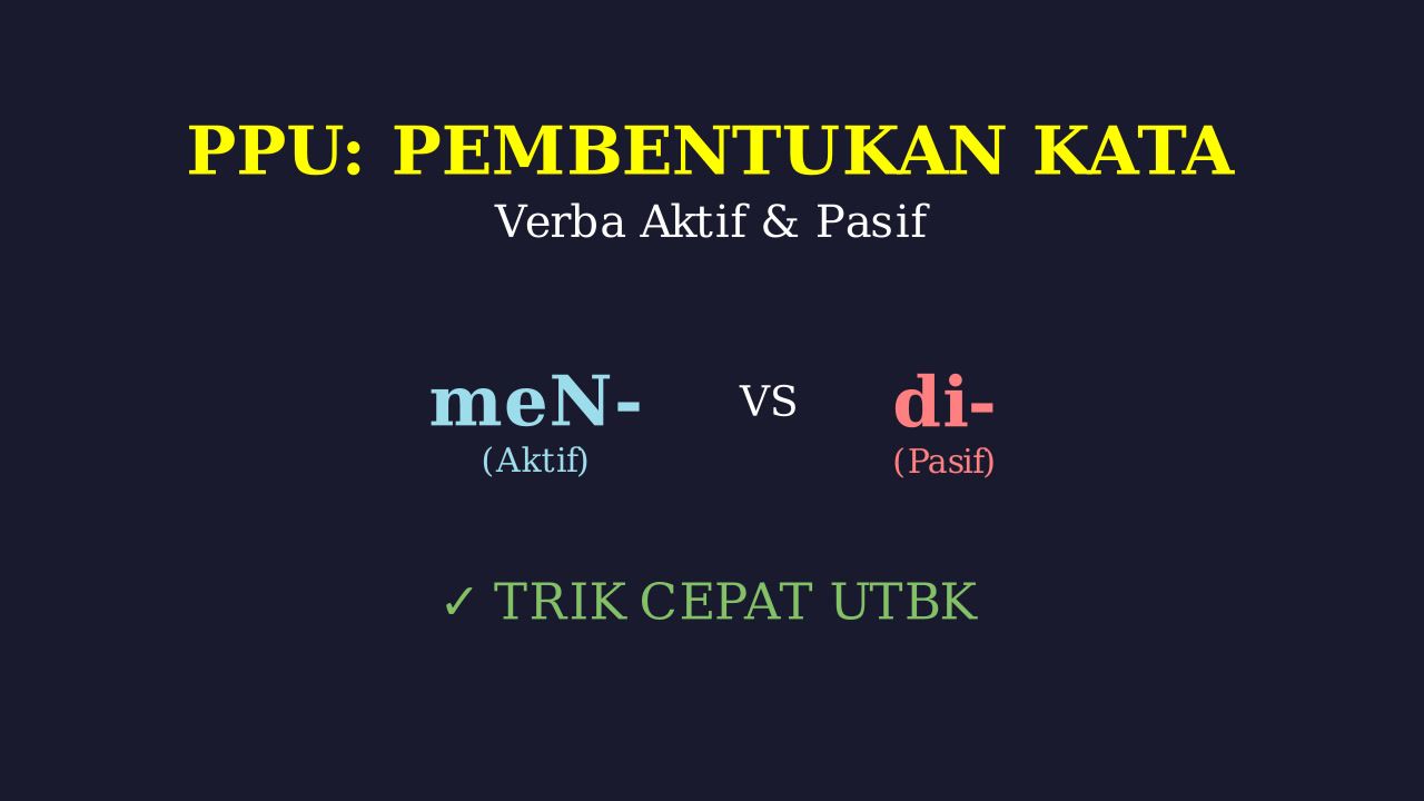 Verba Aktif Dan Pasif