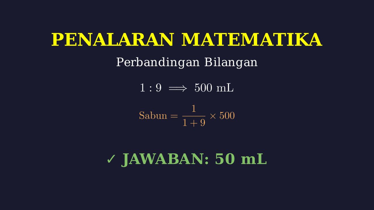 Perbandingan Larutan Pembersih