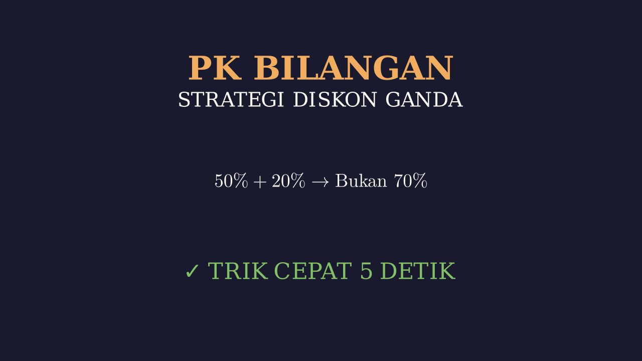 Cara Menghitung Diskon Ganda