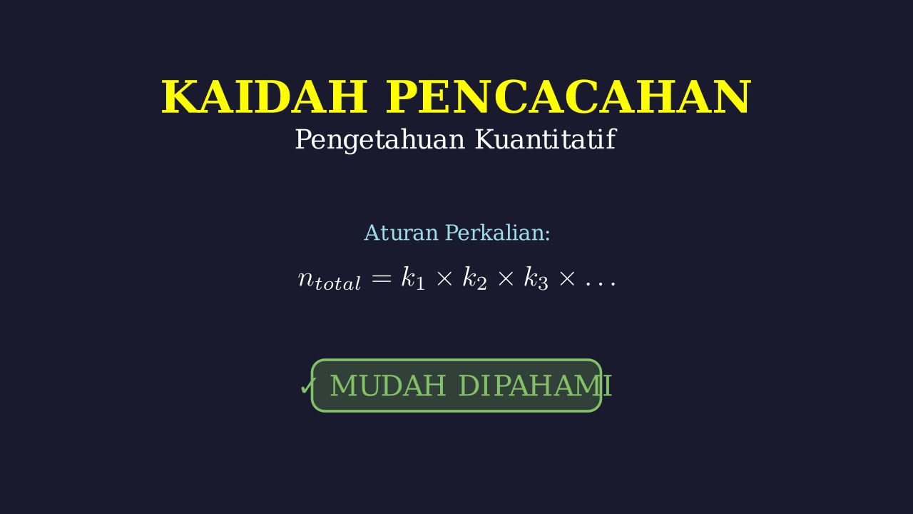 Kaidah Pencacahan: Cara Mudah