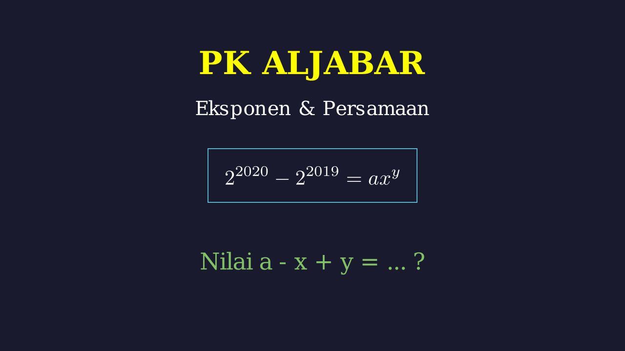 Operasi Bilangan Berpangkat