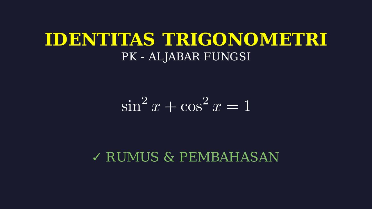 Identitas Trigonometri