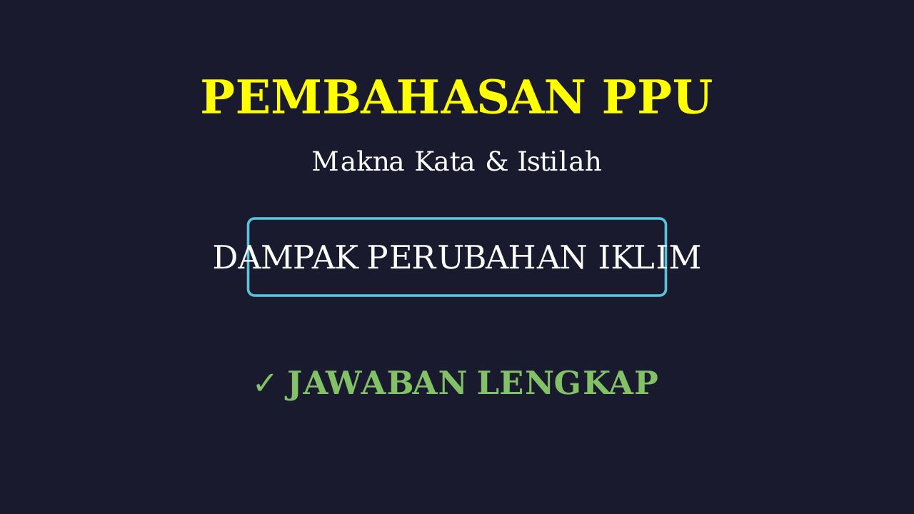 Dampak Perubahan Iklim Bagi Perempuan Tani