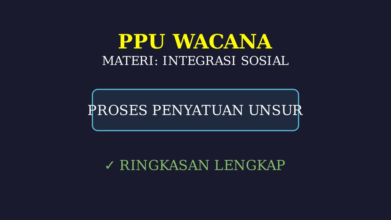 Integrasi Sosial