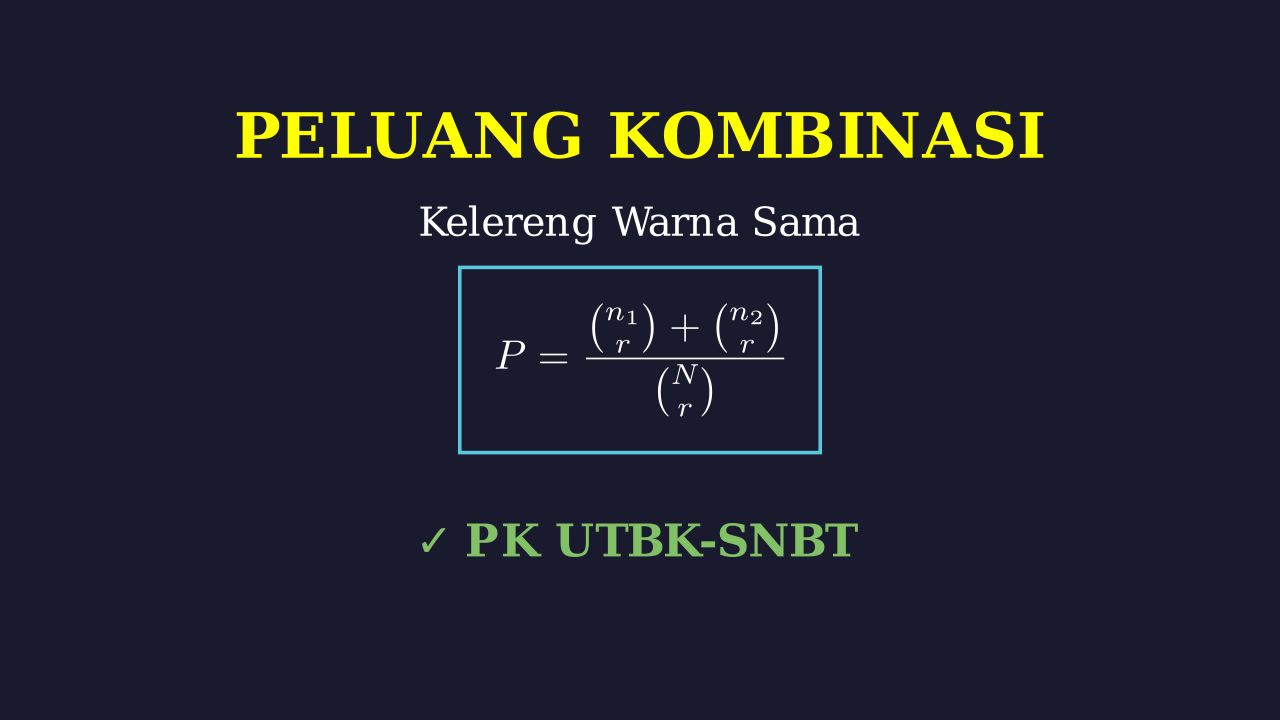 Peluang Kombinasi: Kelereng Berwarna Sama