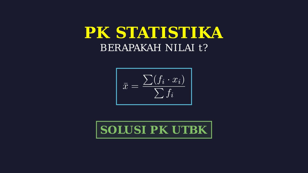 Menentukan Nilai t: Tabel Distribusi