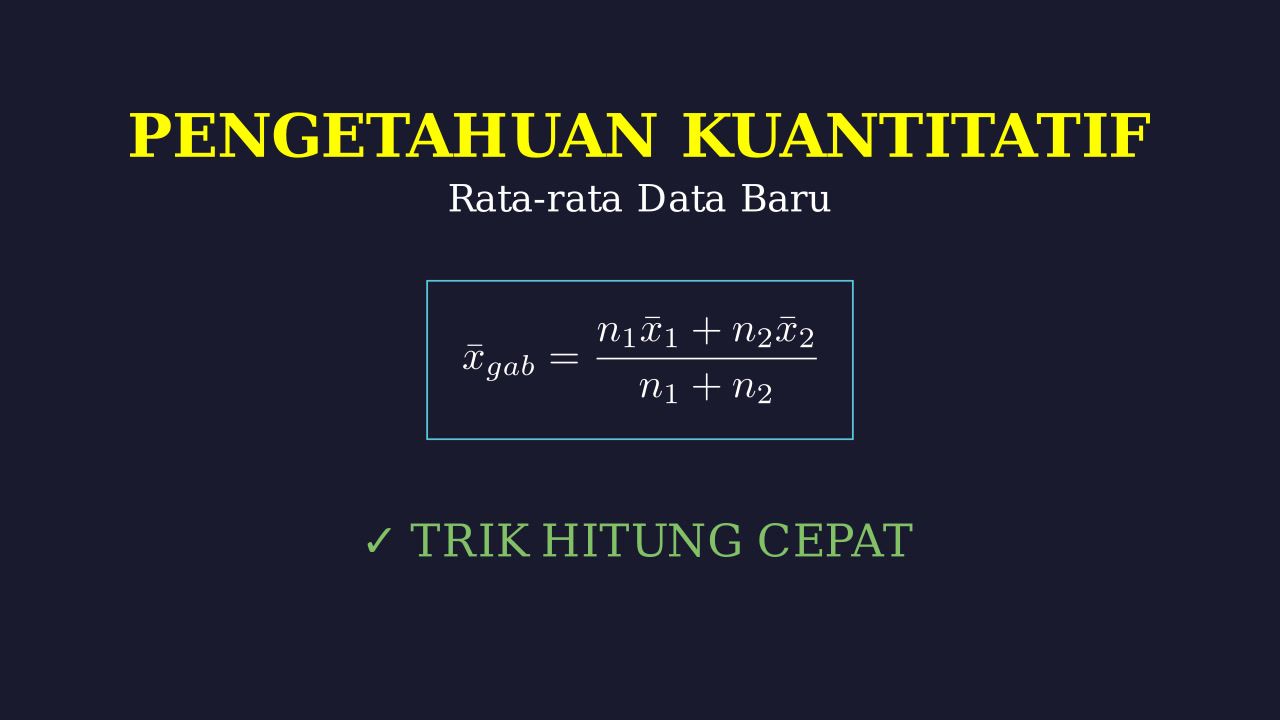 Rata-rata: Penambahan Data Baru