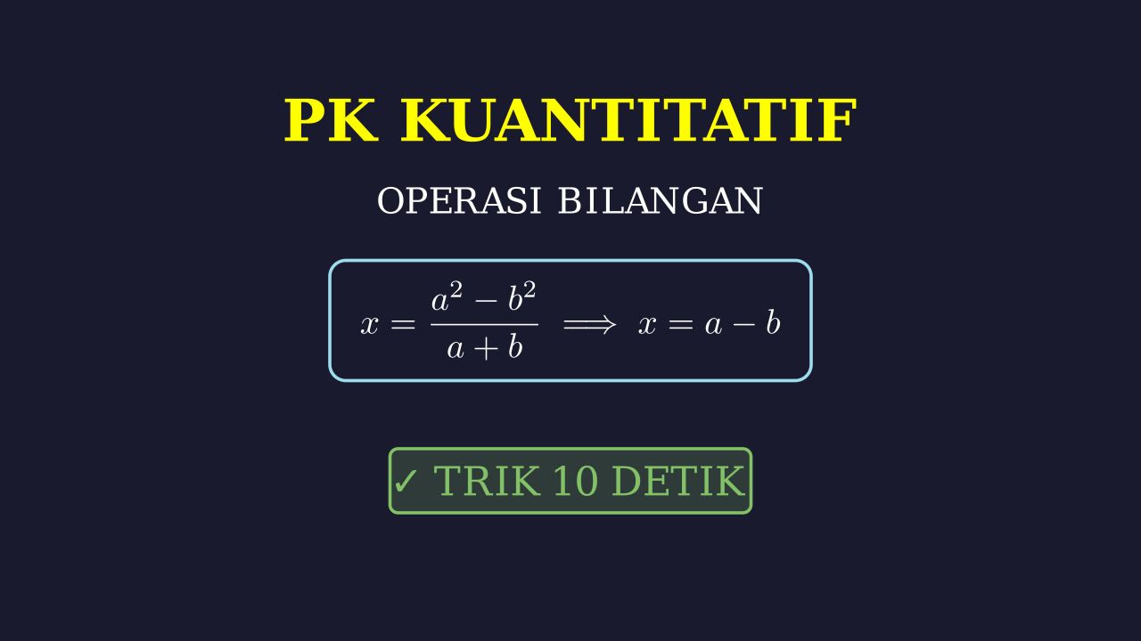 Pembahasan Lengkap Tiga Soal