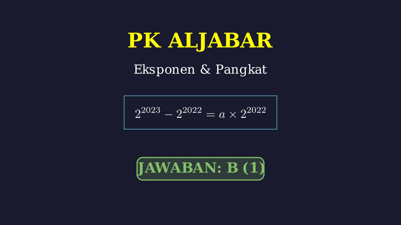 Operasi Bilangan Berpangkat