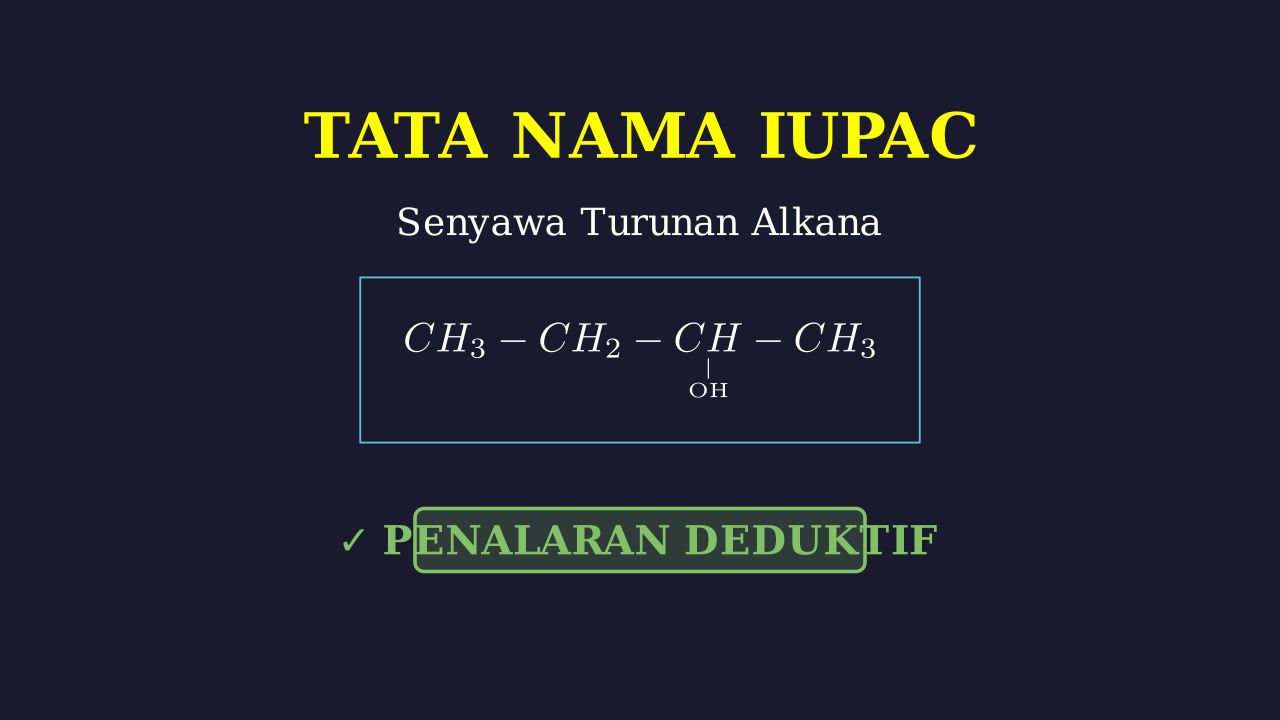 Tata Nama IUPAC: Turunan Alkana