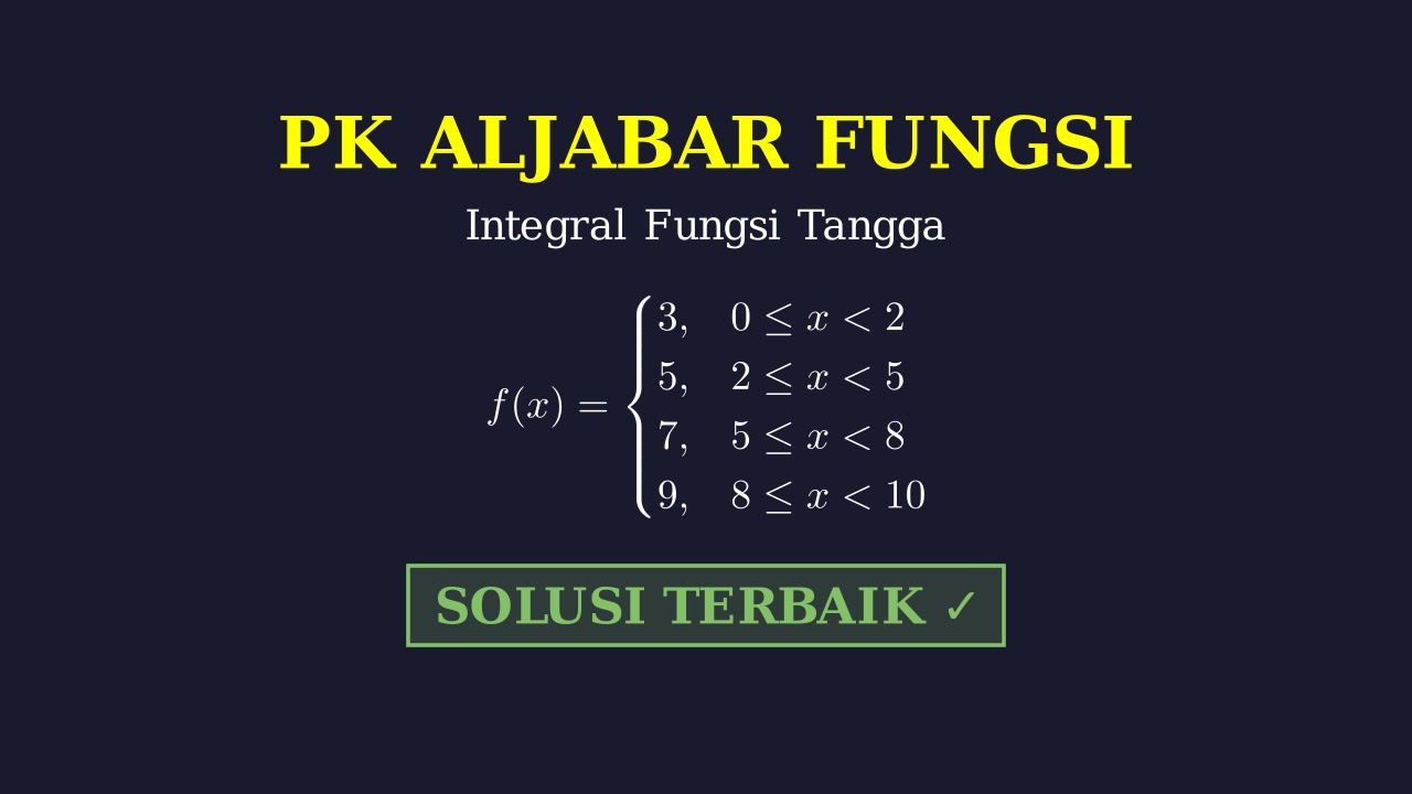 Integral Fungsi Tangga