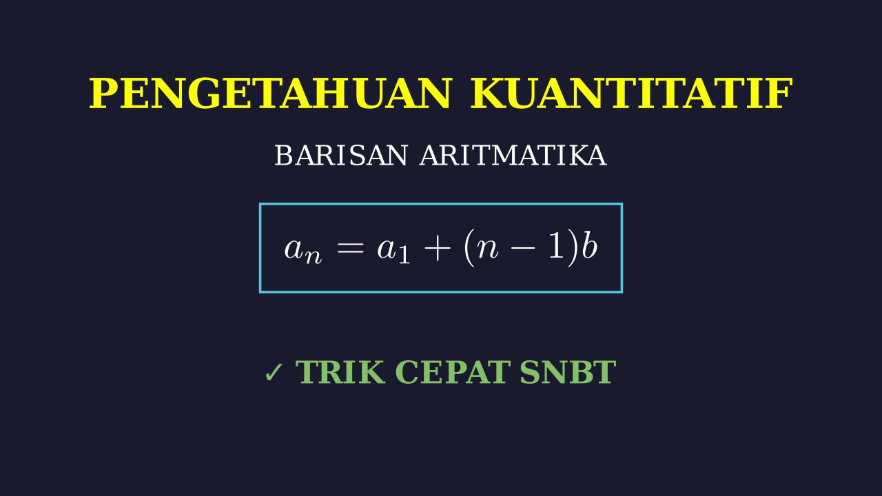 Barisan Aritmatika