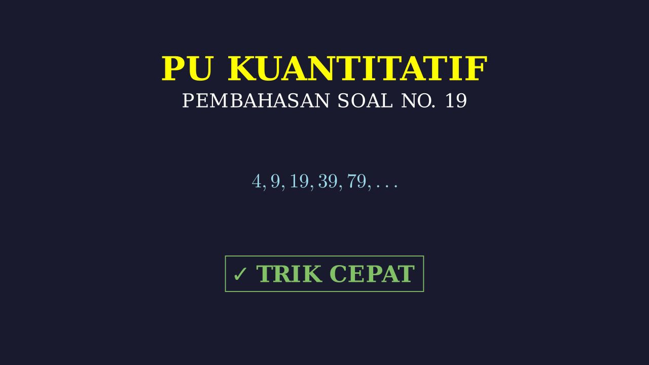 Pembahasan Soal Nomor 19