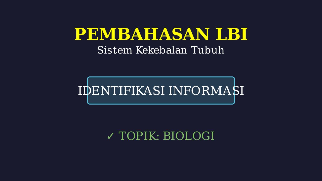 Sistem Kekebalan Tubuh: Benteng Pertahanan
