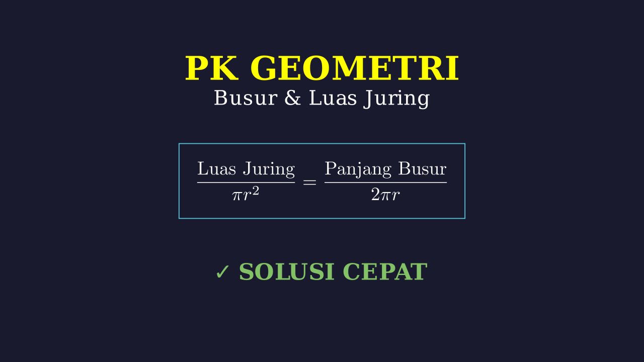 Panjang Busur dan Luas Juring Lingkaran