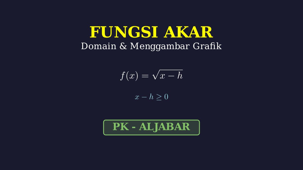 Fungsi Akar: Domain dan Grafik