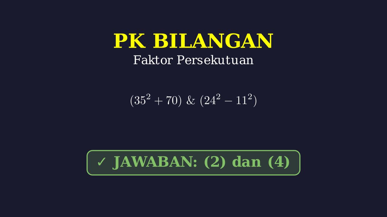 Menentukan Faktor Persekutuan