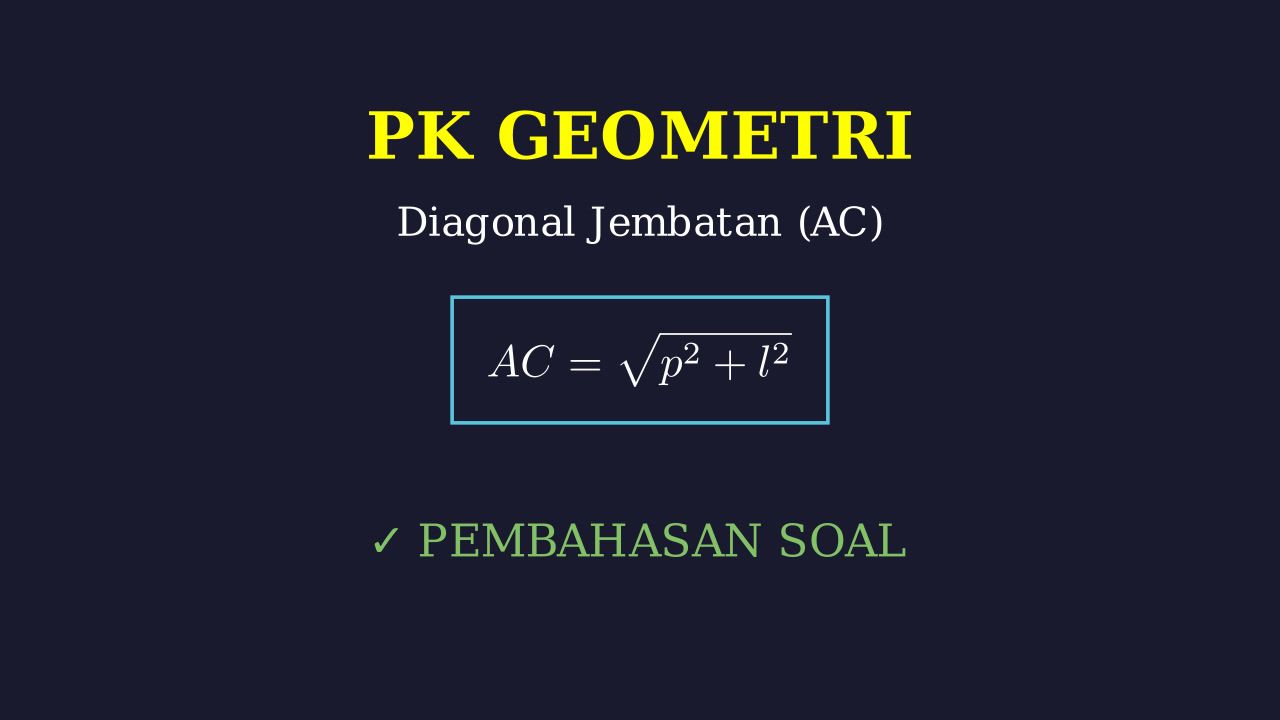 Menghitung Panjang Kabel Diagonal AC